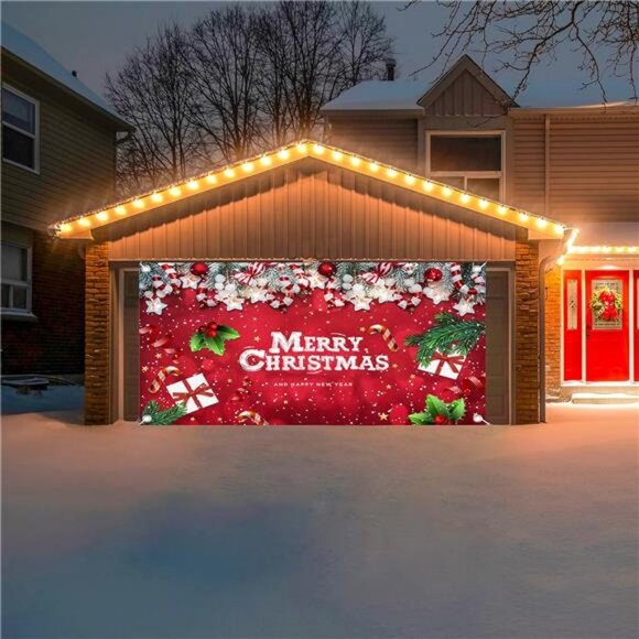 Christmas Garage Door Banner Decoration Large Christmas...